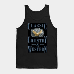 Golden Eagle - Classic Country and Western Belt Buckles Tank Top